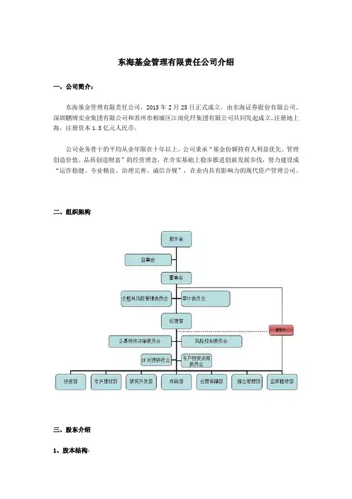 东海基金简介