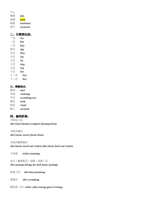 船舶英语