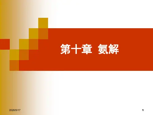 第10章氨基化