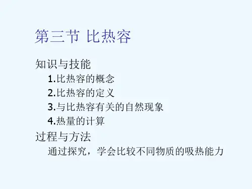 物理人教版九年级全册第三节 比热容 (2)