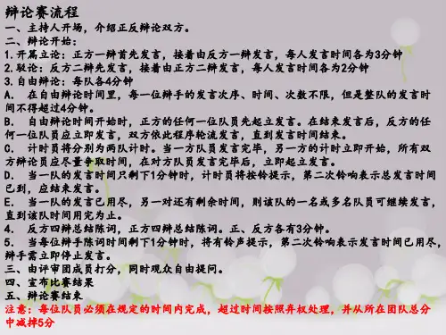 英语辩论格式 .ppt