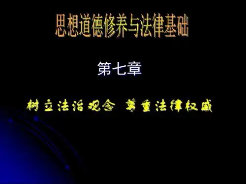 思修第七章观念 权威
