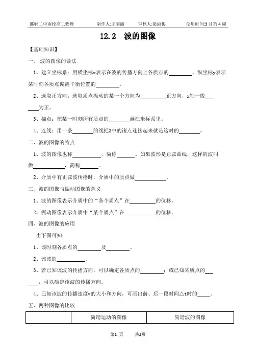 波的图象 学案