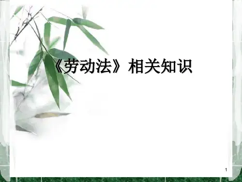 相关法律法规知识PPT课件