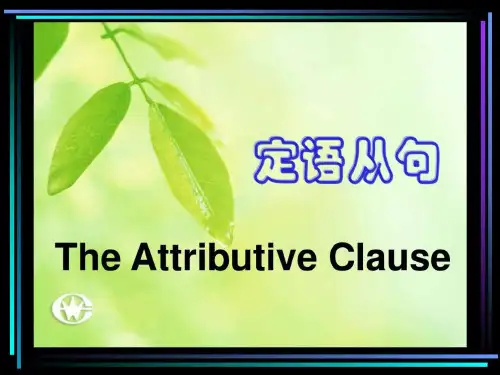 高中英语定语从句详解
