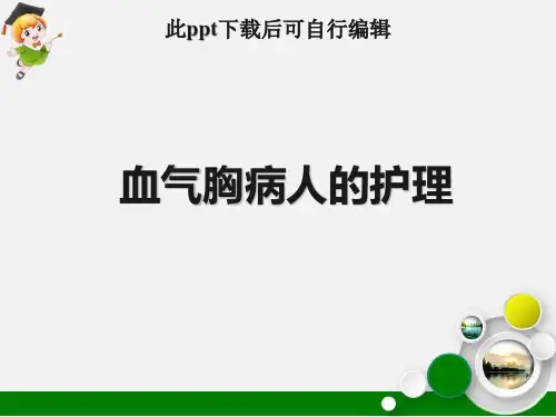 血气胸病人的护理ppt课件