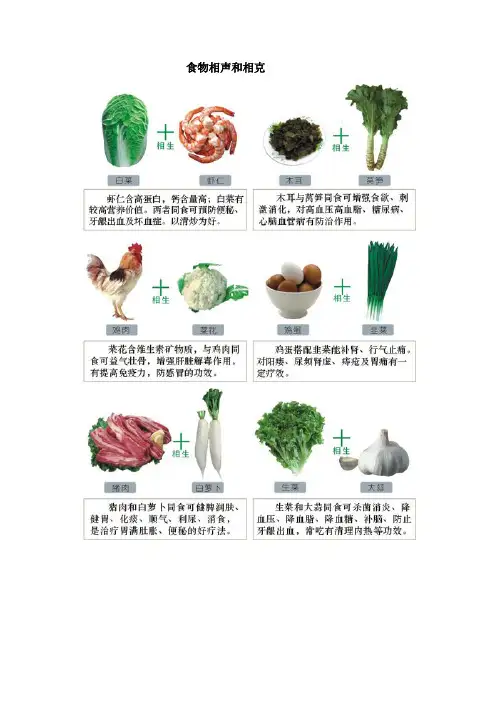 食物相声和相克