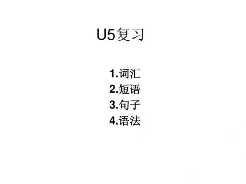 u5复习