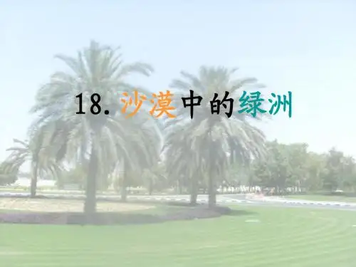 18、《沙漠中的绿洲》