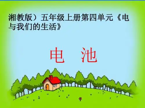 五年级上册科学电池湘科版(一起)