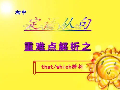 that与which的区别