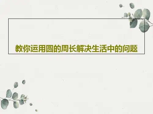教你运用圆的周长解决生活中的问题36页PPT