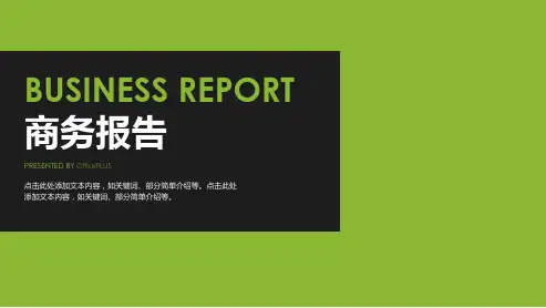 商务报告ppt