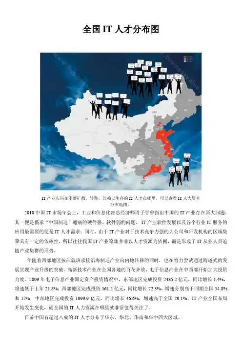 全国IT人才分布图