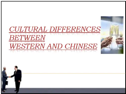 中西方文化差异(英文版)ppt课件
