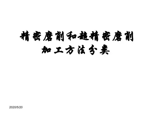精密磨削和超精密磨削加工方法分类