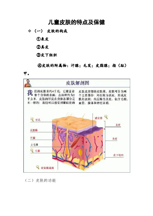 育儿大全(十一)儿童皮肤的特点及保健