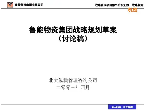 某集团战略规划草案