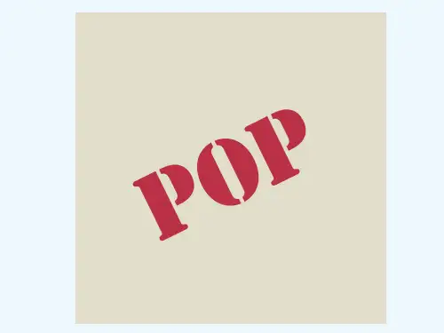 教育字体 pop