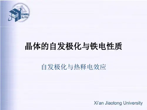 第二十七讲(自发极化与热释电效应)案例