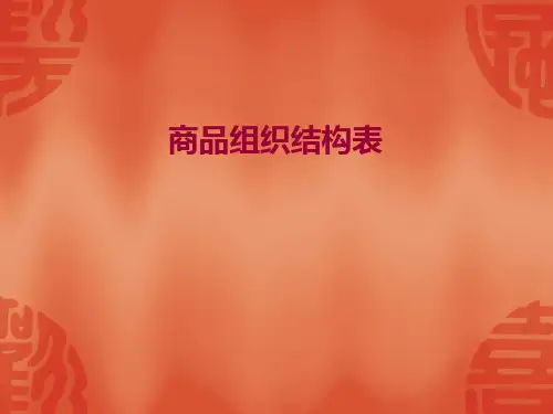 零售采购培训-商品组织结构表(ppt 27)