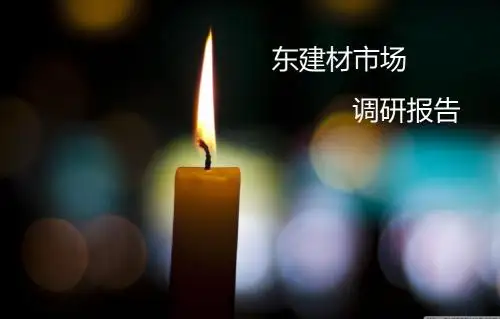平顶山建材市场调研报告