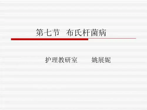 第七节 布氏杆菌病