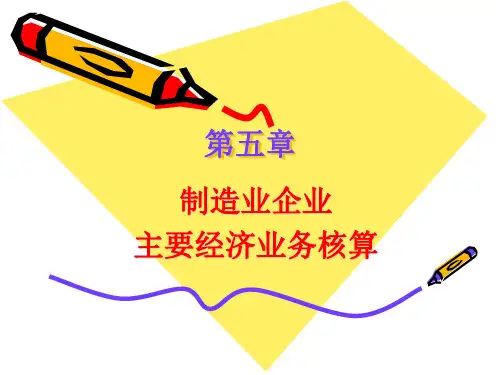 第5章制造业企业主要经济业务核算