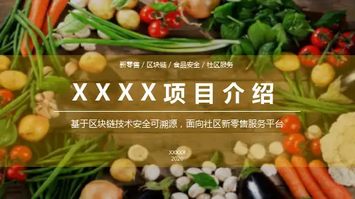 社区新零售区块链溯源商业计划书