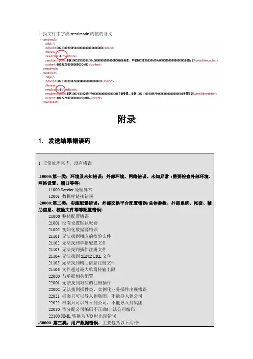 NCV5-外部交换平台技术错误码说明