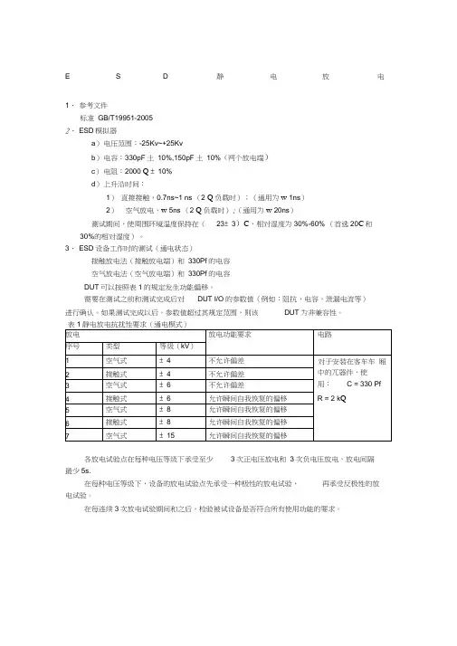 EMC测试标准