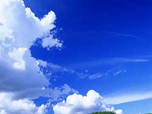 蓝天白云PPT模板 (1)