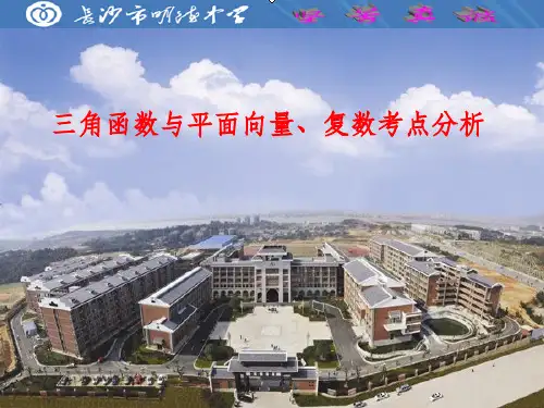 2019版高三数学 研讨会 三角与向量课件