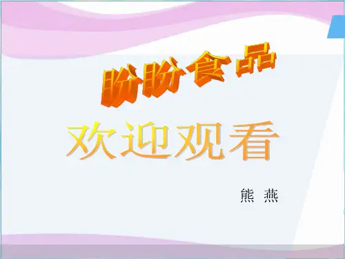 盼盼食品之广告策划