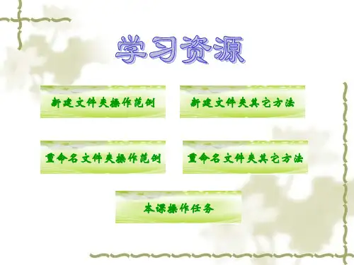 新建文件夹操作范例