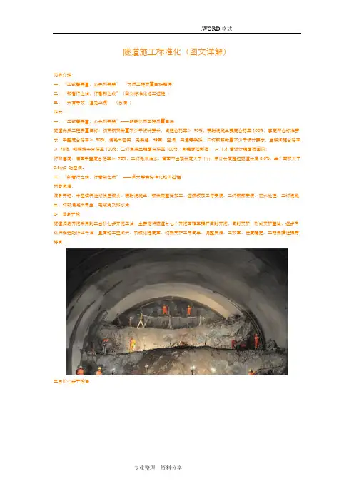 隧道施工标准化[图文详解]