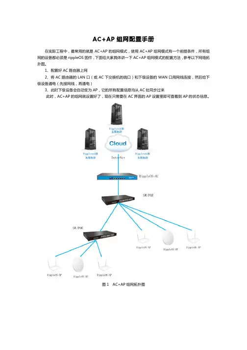 AC+AP  组网配置 手册