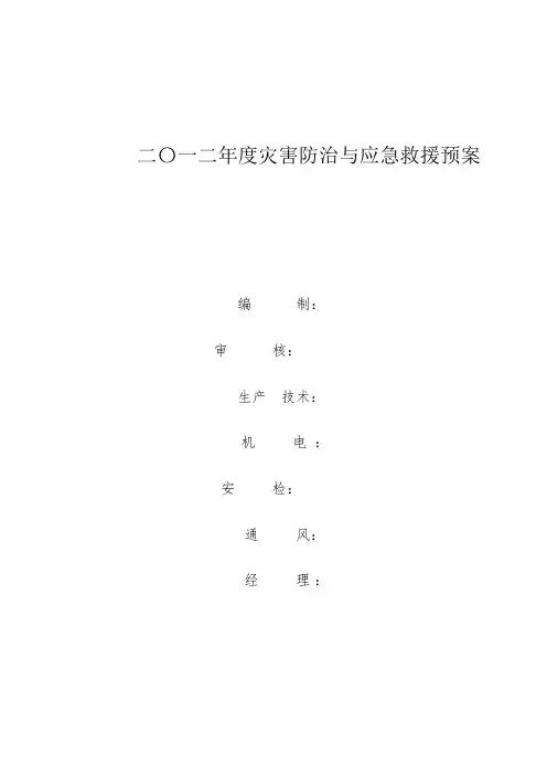 项目部应急救援预案
