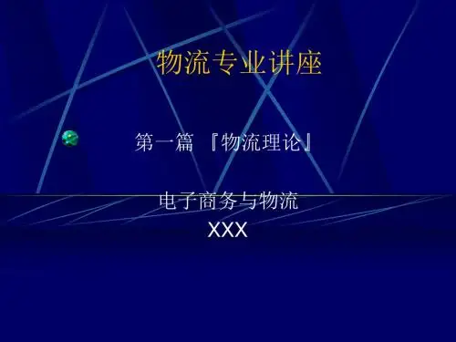 【精品模板】物流专业讲座PPT模板