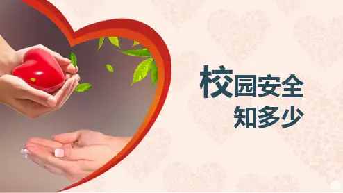 大学生安全教育主题ppt