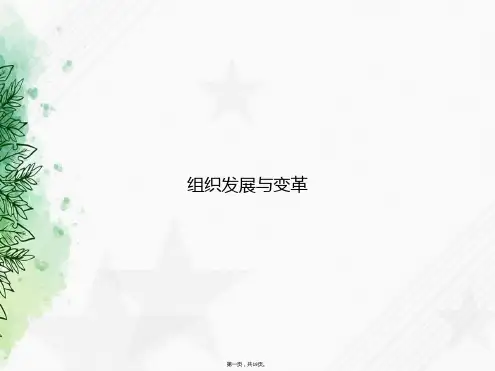 组织发展与变革讲课文档
