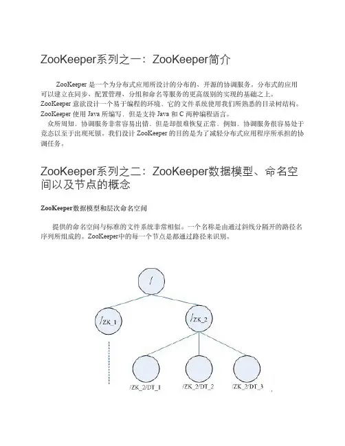 ZooKeeper入门简介及配置使用