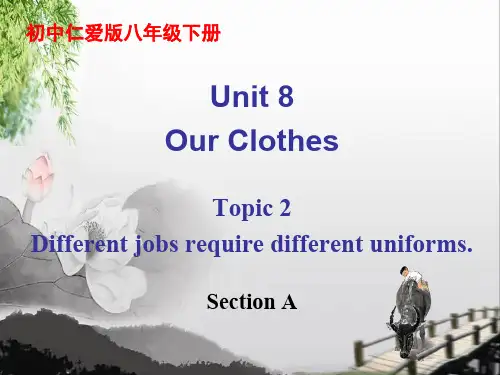 【公开课课件】仁爱英语初中八年级下册Unit8-Topic-2-Section-A课件