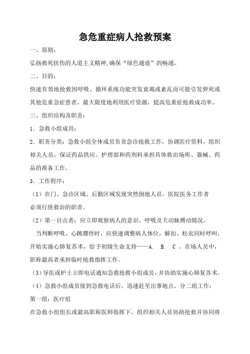 急危重症病人抢救预案[1]