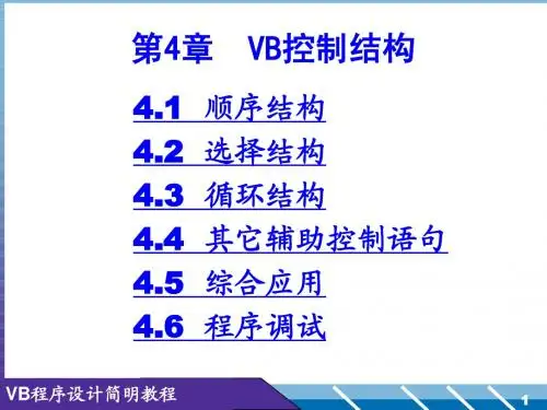 04VB控制结构