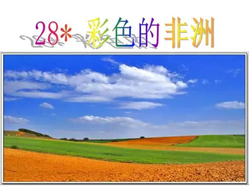 28彩色的非洲ppt课件3