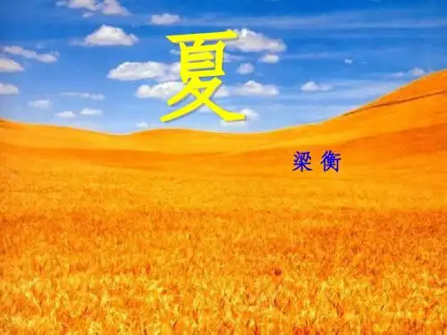 夏的课件