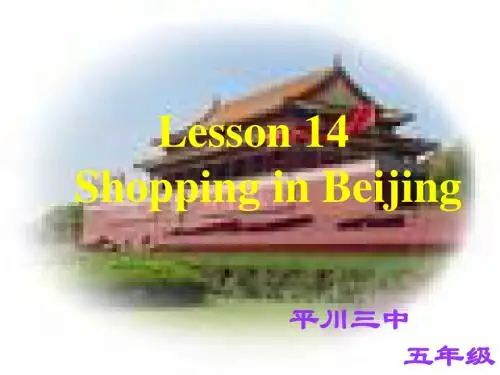 Lesson 14 shopping in Beijing.ppt2