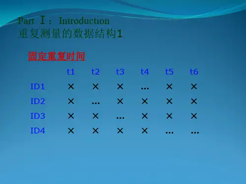 SPSS重复测量的统计