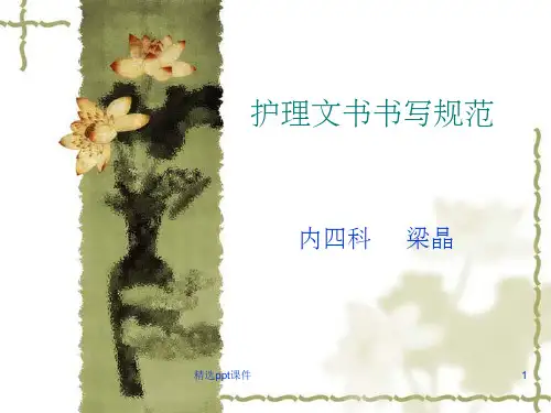 《护理文书书写》PPT课件